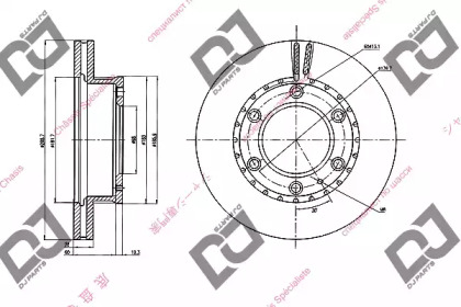 Тормозной диск DJ PARTS BD2090